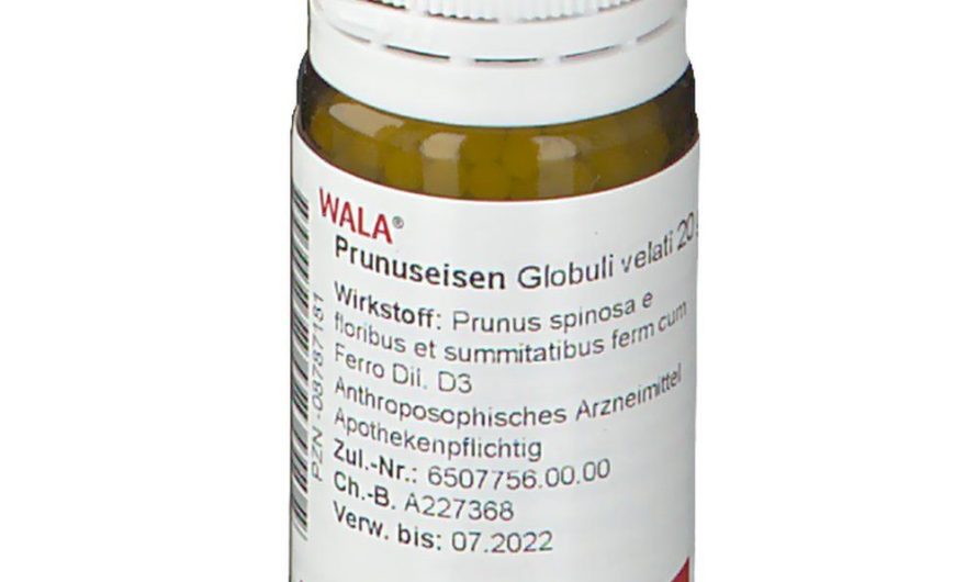 Online kaufen Bluthochdruckmittel. Wala® Prunuseisen Globuli